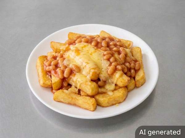 Chips with Cheese and Beans